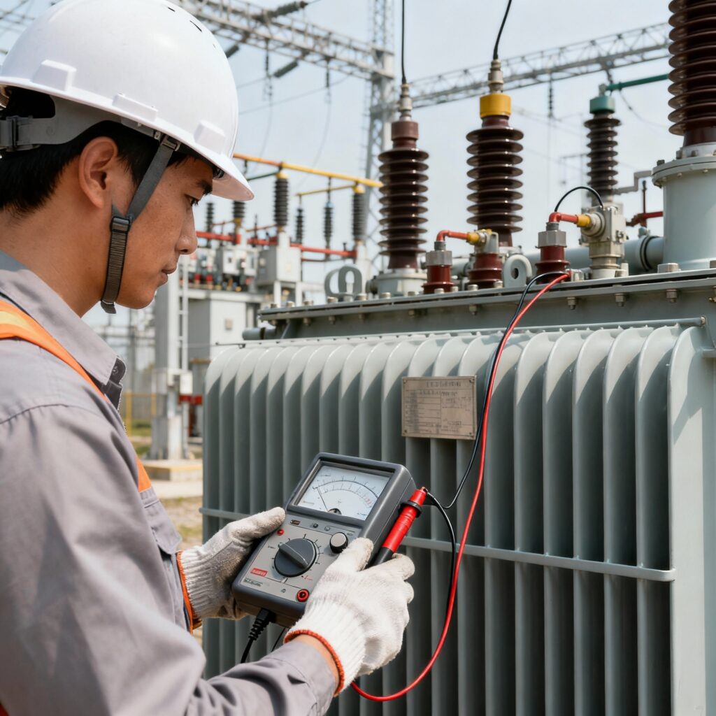 Core insulation test Performing in Switchyard