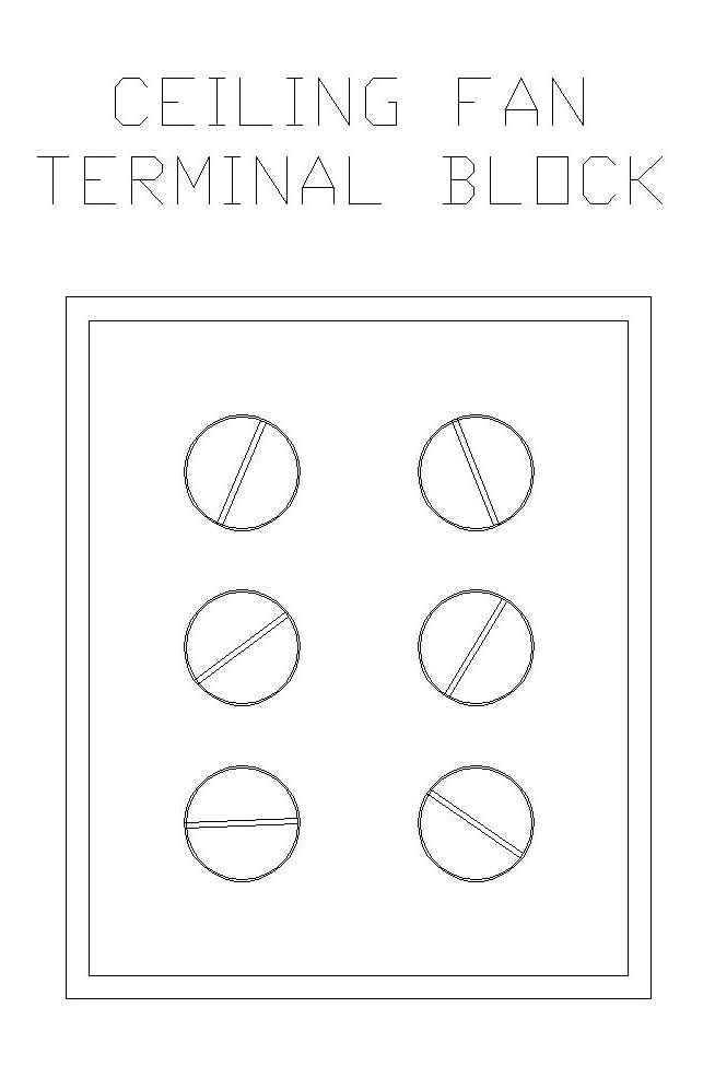 Ceiling Fan Terminal Block