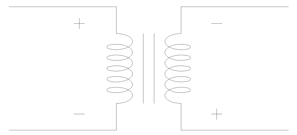 Transformer Circuit Diagram showing Additive Polarity