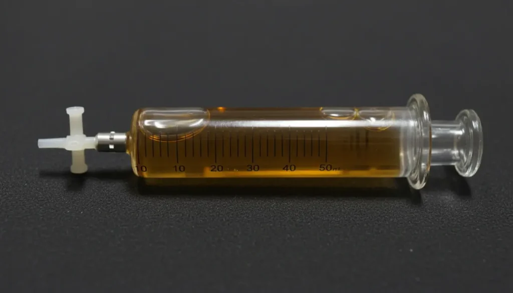 Transformer Oil Sample with Glass Syringe