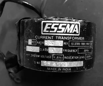 Wound Type CT Nameplate