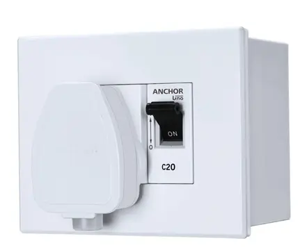 Anchor by Panasonic Modular AC Box with 20A Single Pole MCB