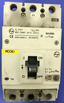 MCCB in Trip Position 