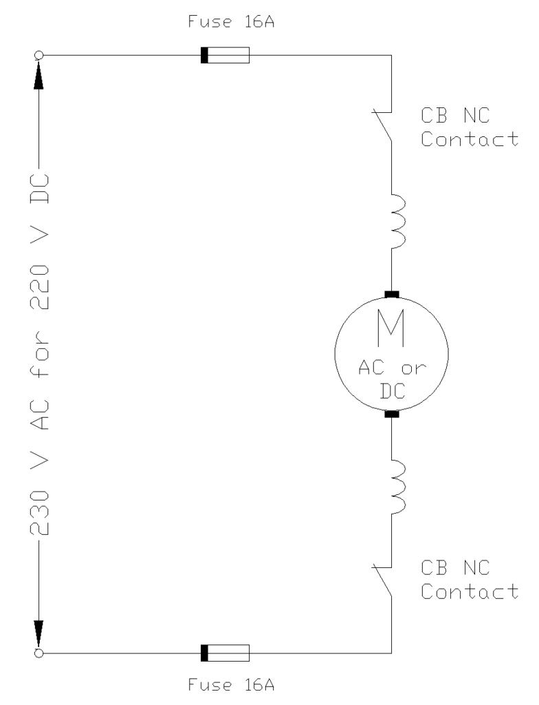 SF6 Circuit Breaker Motorized Spring Charging Circuit