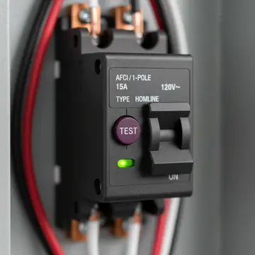 Representation of a Single Pole AFCI Circuit Breaker