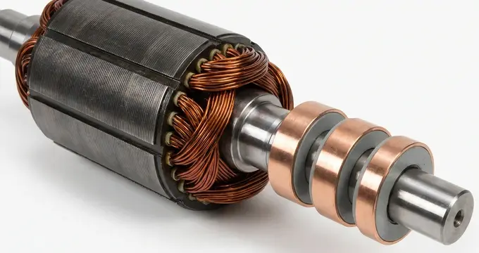 Slip Ring Rotor or Wound Rotor of an Induction Motor