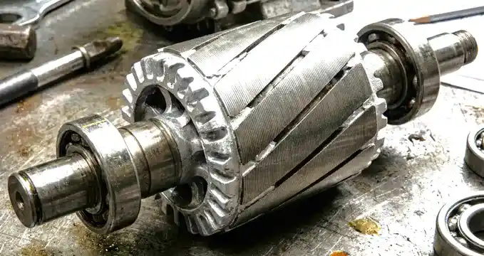 Squirrel Cage Rotor of an Induction Motor