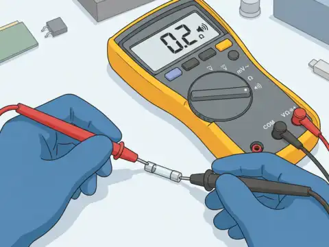 Continuity Testing of a Simple Fuse