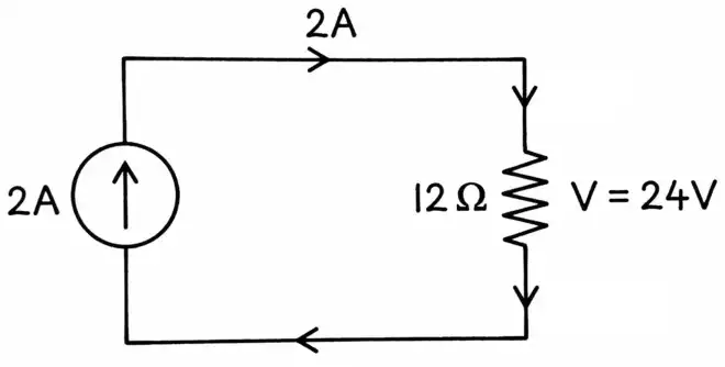 Current Source Driving a Resistive Load