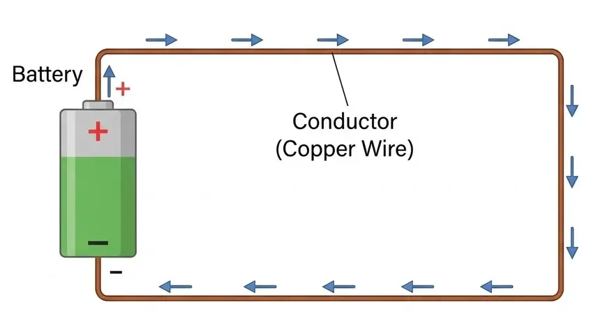 Basic Electrical Circuit Showing Conductivity