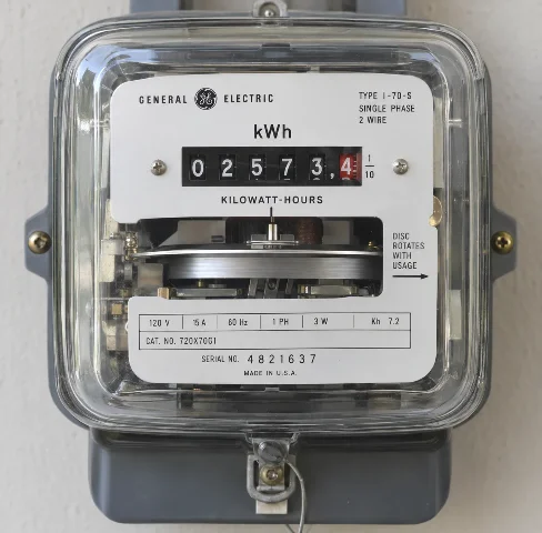 Figure showing actual image of an Electromechanical Energy Meter